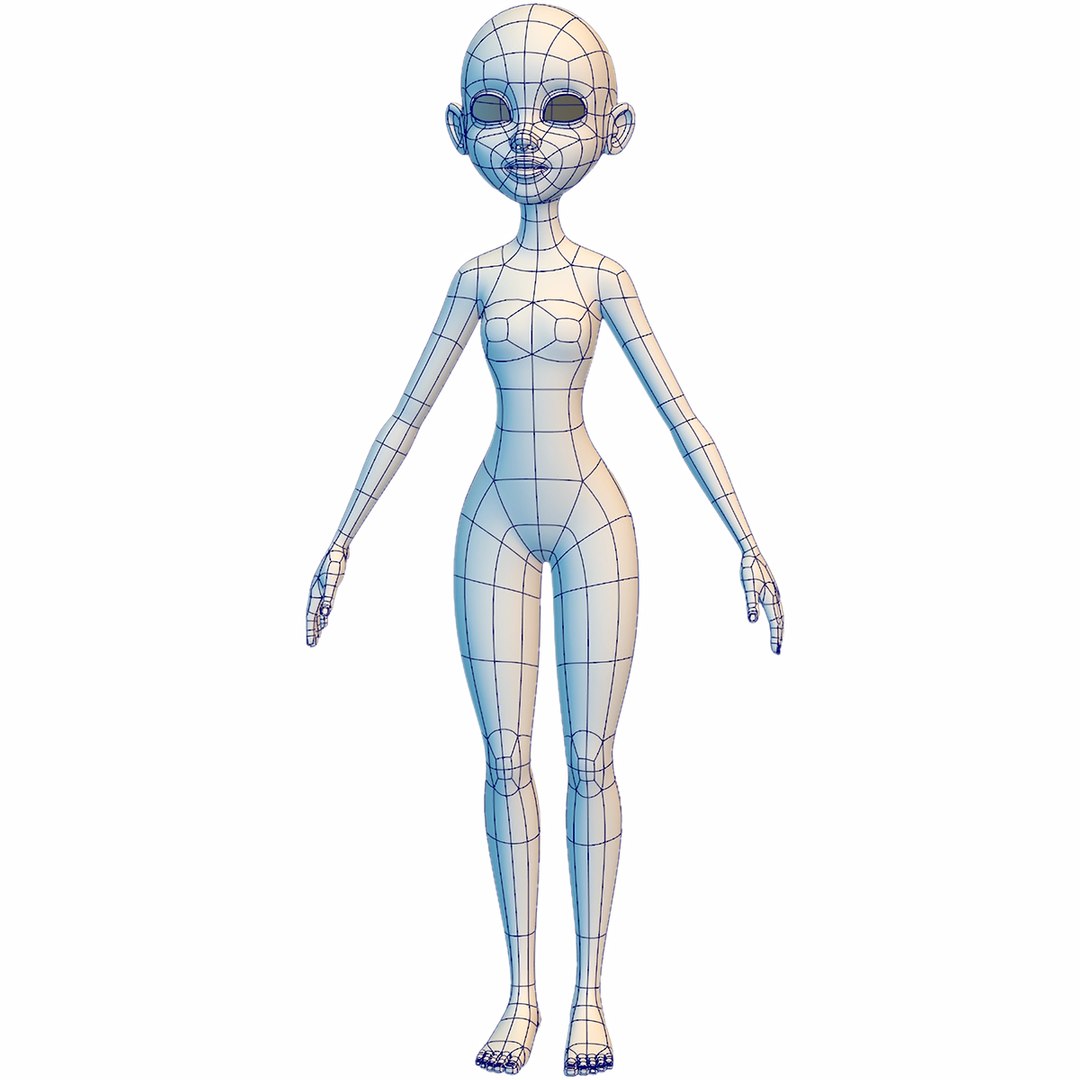 Cartoon Base Mesh 3D Model - TurboSquid 2308076