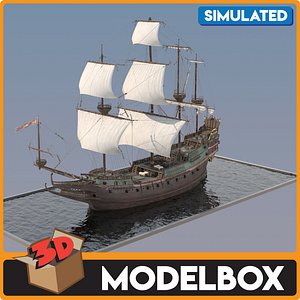 ottoman galleon 3D model