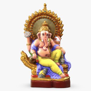 Ganesha Colored Statue