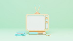 TV with Remote and VCR model