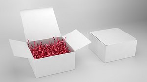 Crinkle Paper Gift Box PBR 4