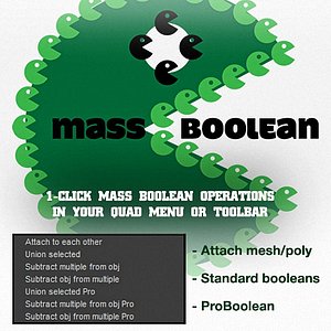 One-click Mass Booleans