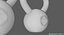 3D model kettlebell set