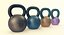 3D model kettlebell set