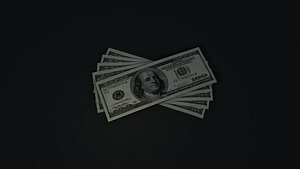 dollar bills 3d model
