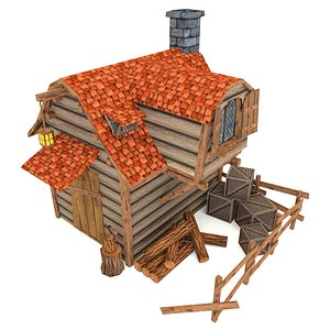 3ds woodcutters hut