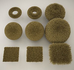rug carpet hairy 3d c4d