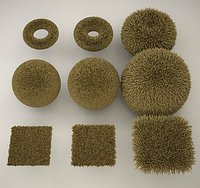 C4D rug or carpet carpet hairy texture
