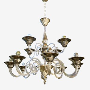 3D chandeliers lights sylcom dolfin model