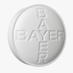 Bayer Pill 3D model