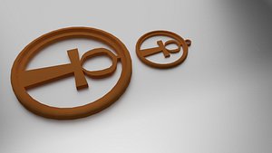 3D model coaster pendant