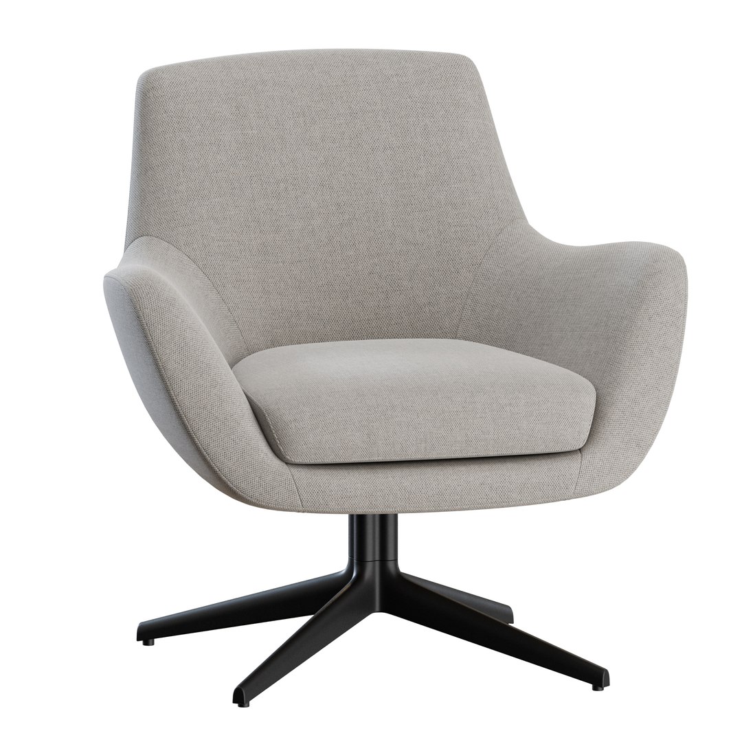 Brera Low Swivel Armchair By Marelli 3D Model - TurboSquid 2203286