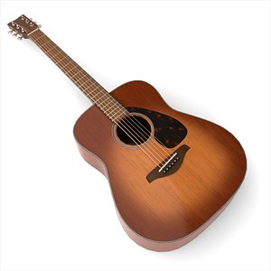 Classic Acoustic Guitar 3D model