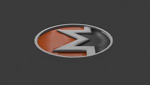 monero logo 3D model