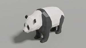 Low-poly Panda