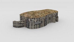 3d bunker ww 2 model