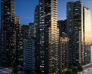 3D City Block Type A38 model