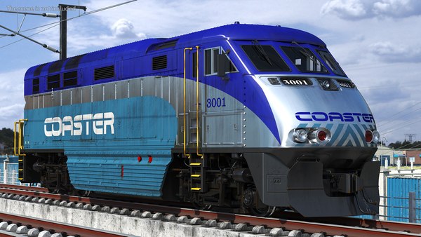 modelo 3d Locomotora Coaster F59PHI - TurboSquid 2176930
