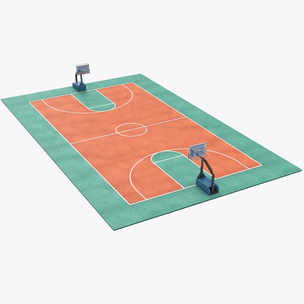 real basketball pitch model