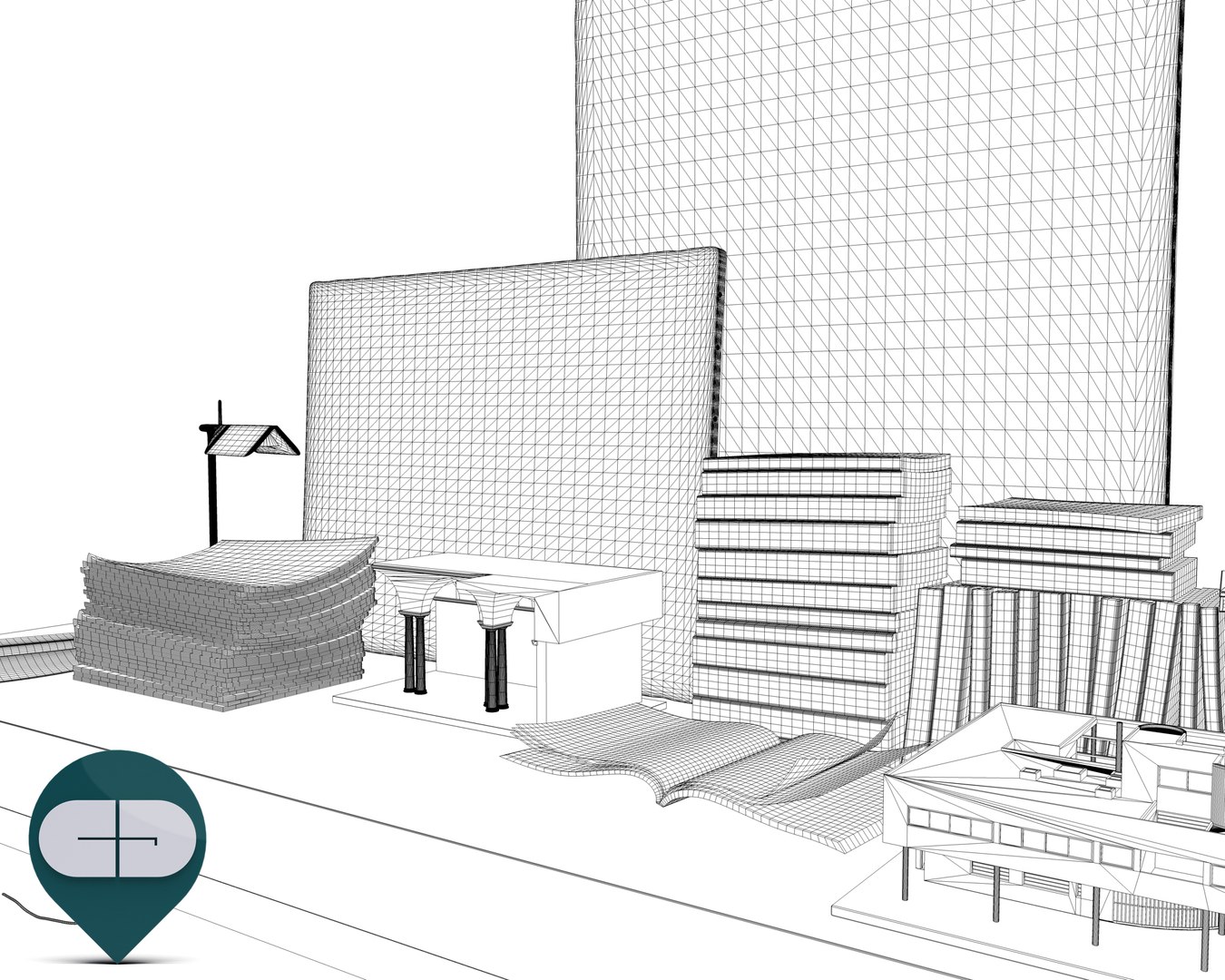 3d model of object interior set
