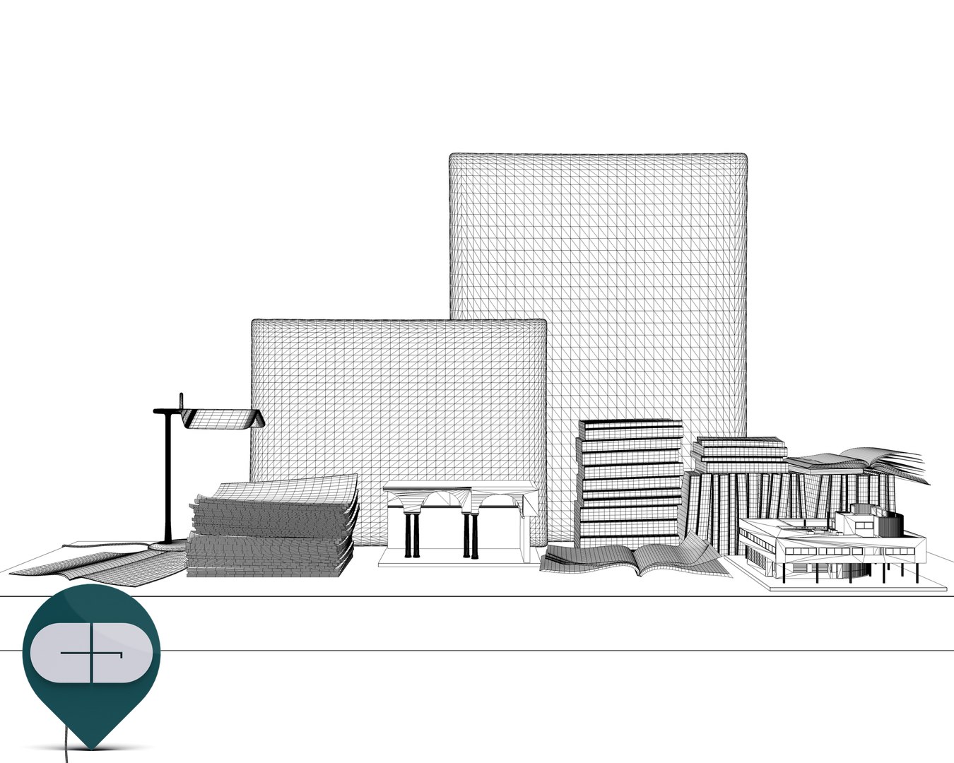 3d model of object interior set