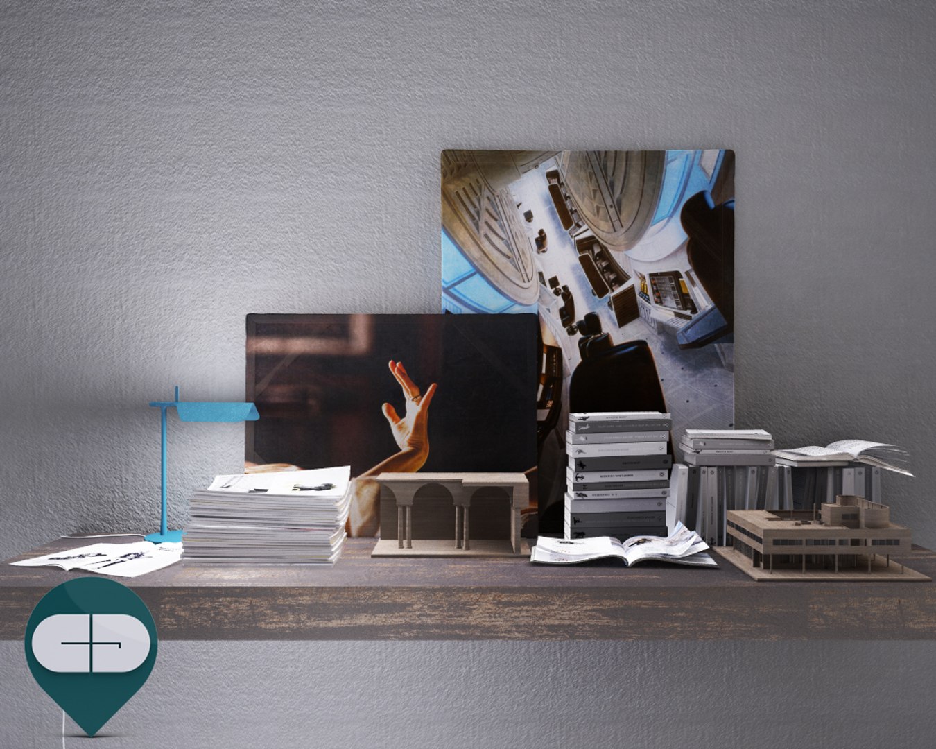 3d model of object interior set