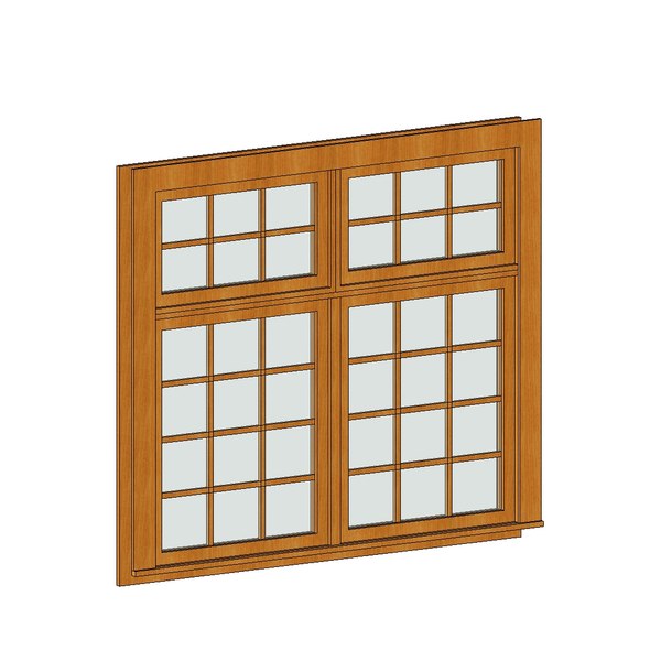 Building Revit Family Double Casement Window
