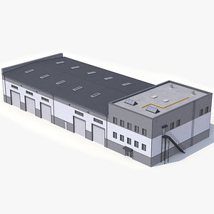 Industrial Building 51 PBR 3D model