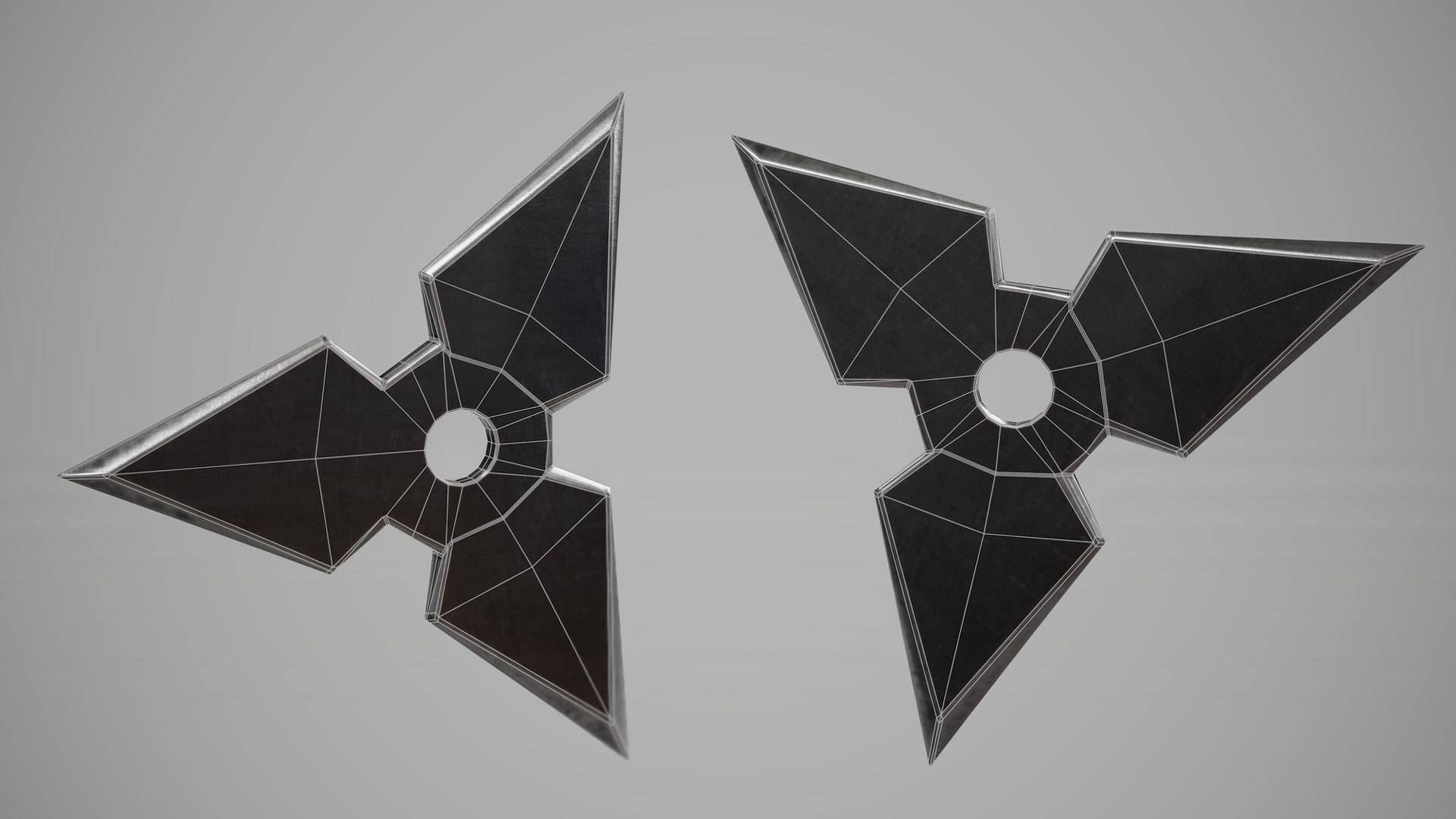 3D model Shuriken Ninja Star CollectionVol 03 VR / AR / low-poly