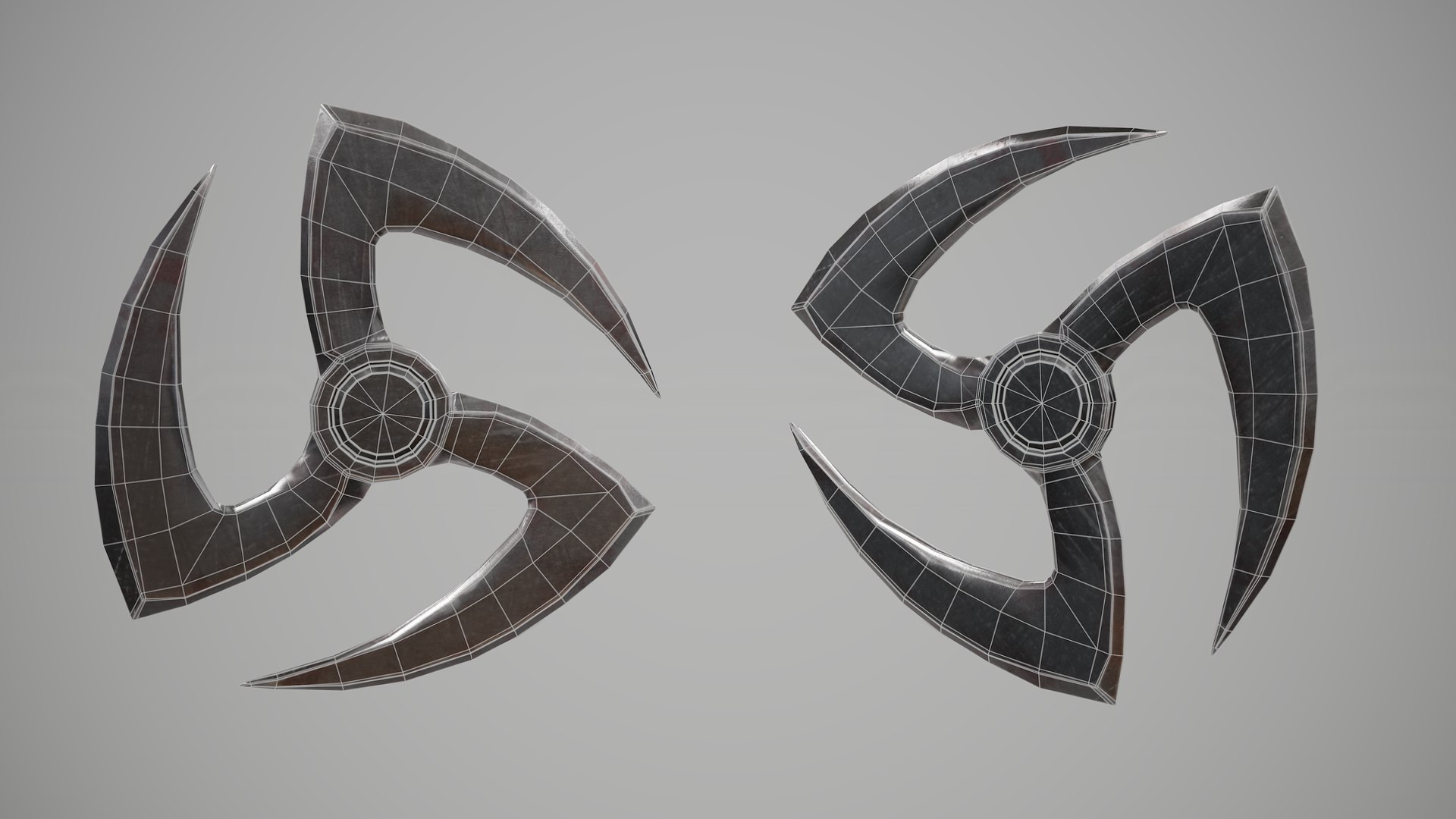 Shuriken Ninja Stars Pack 3D - TurboSquid 1823547