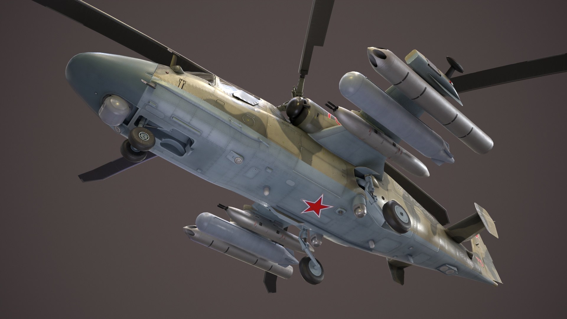 3D Kamov Ka-52 Alligator Camo Basic Animation model https://p.turbosquid.com/ts-thumb/Z4/A9GuyR/fc/preview_00003/jpg/1666985938/1920x1080/fit_q87/c9f64bfb5598ab330303f6119097f153d0d6b5aa/preview_00003.jpg
