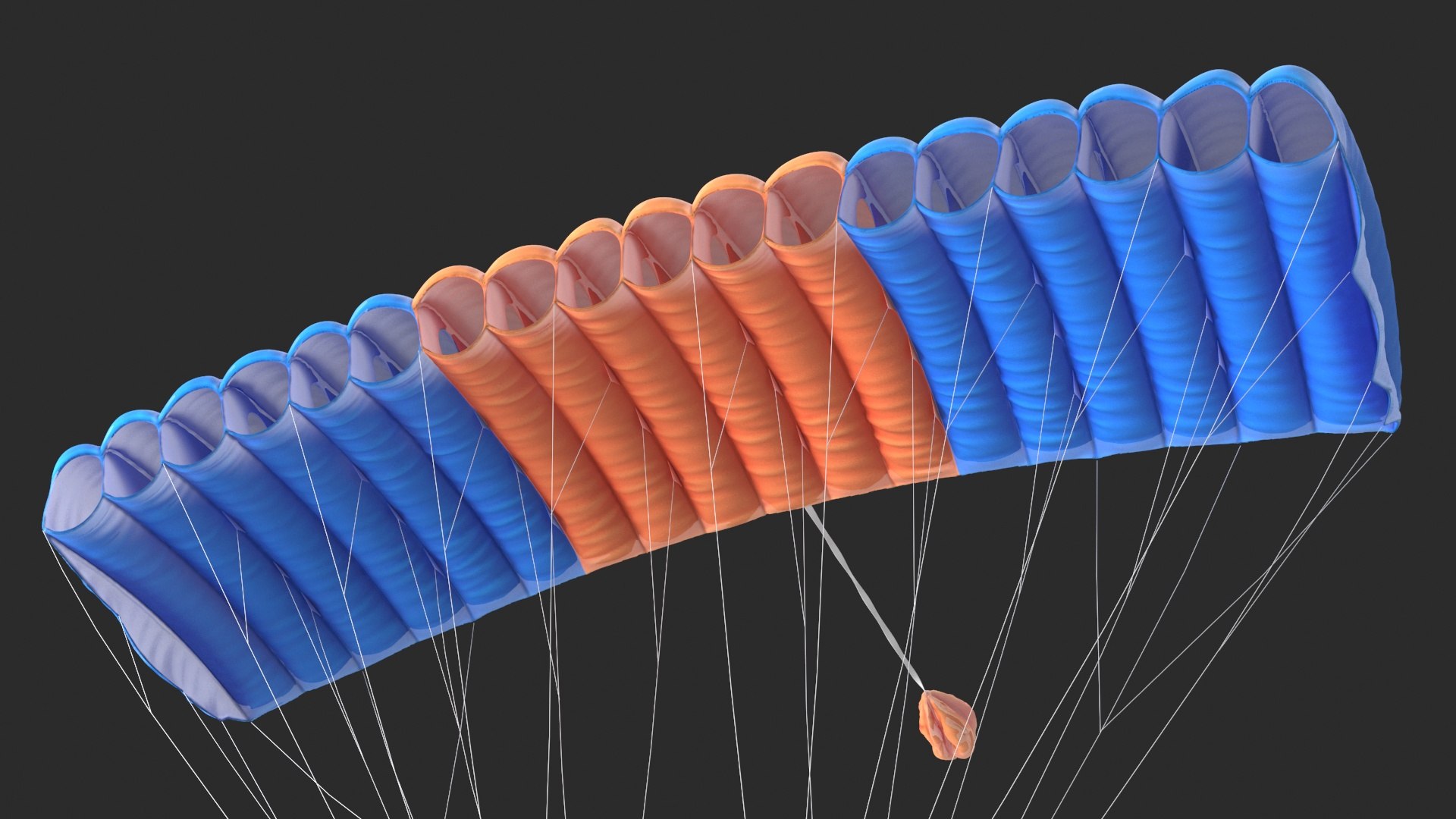 3D Ram Air Parachute - TurboSquid 2219456