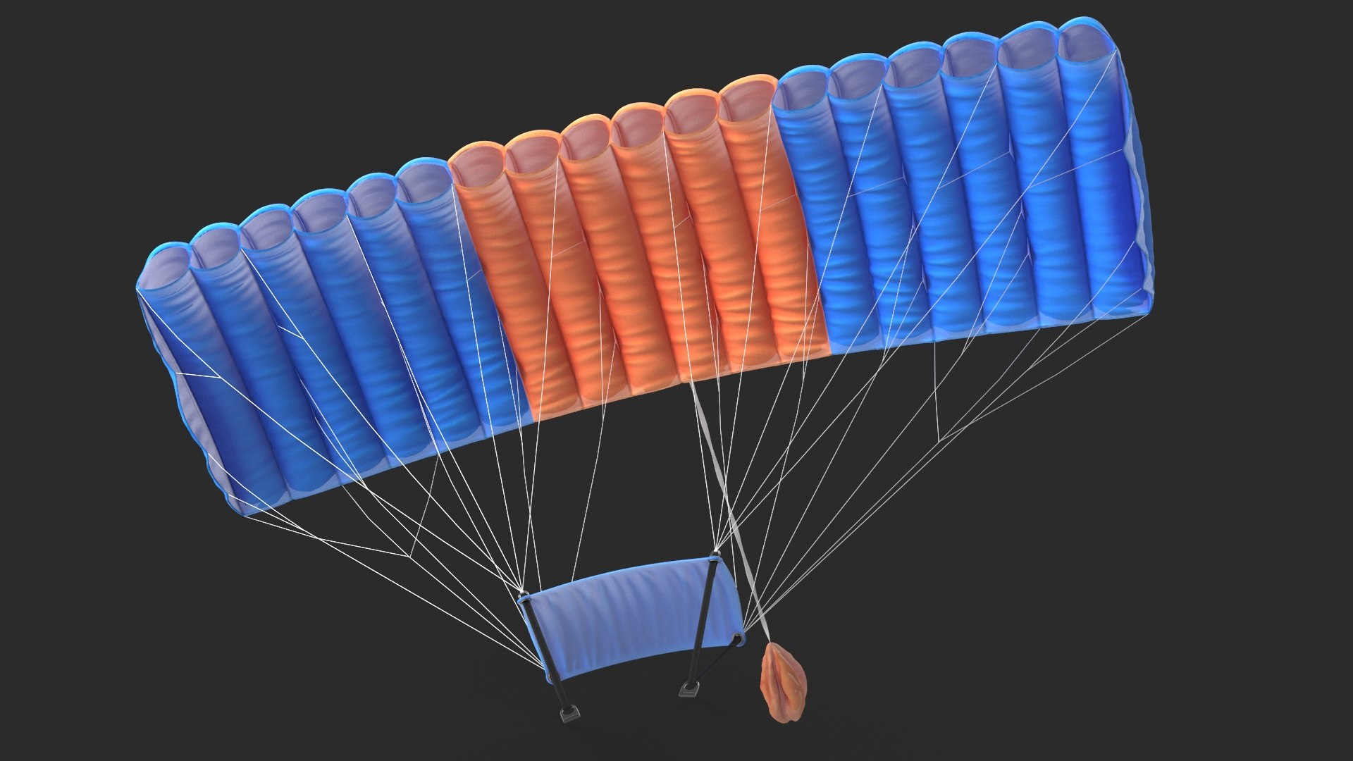 3D Ram Air Parachute - TurboSquid 2219456