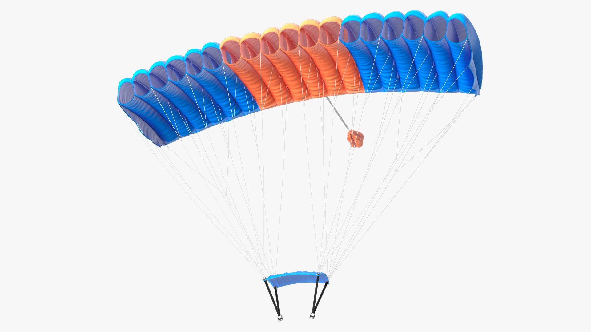Ram Air Parachute 3D model preview