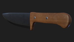 Hyper Realistic Chef Knife 3D model