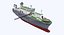 Rocket Launch Command Ship Sea Launch Commander Rigged 3D Model