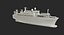 Rocket Launch Command Ship Sea Launch Commander Rigged 3D Model