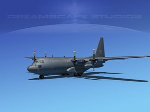 cargo lockheed c-130 hercules air 3d max