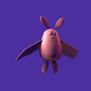 Cute Cartoon Bat Animated