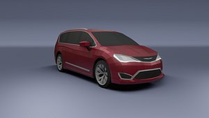 Chrysler pacifica 2020 low poly 3D model