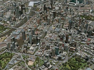 3D model melbourne city