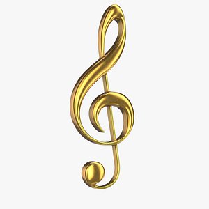 Golden Treble Clef PBR