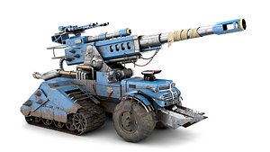3D futuristic military vehicle