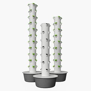 3D aeroponics tower