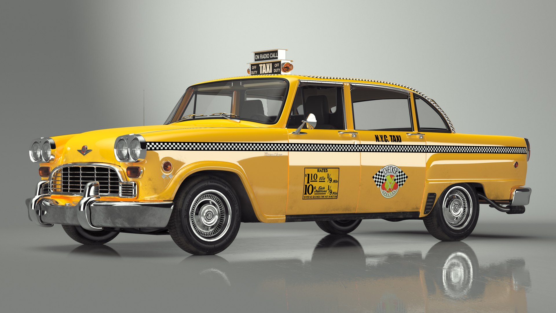 Classic Checker Taxi Cab 3D model https://p.turbosquid.com/ts-thumb/Z4/Wltd81/3J/classiccheckertaxicab3dmodel020/jpg/1715981421/1920x1080/fit_q87/568cafd69fa17b8d87d7335d261e4929e259abd4/classiccheckertaxicab3dmodel020.jpg