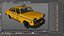 Classic Checker Taxi Cab 3D model