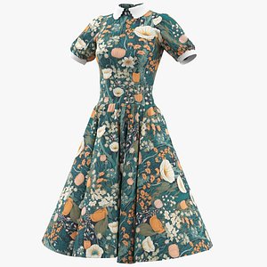 3D Vintage Dress model