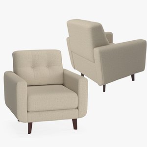 Rivet Sloane Mid-Century Modern Armchair