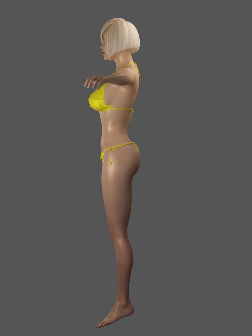 3d Female Sexy Girl Model Turbosquid 1403516