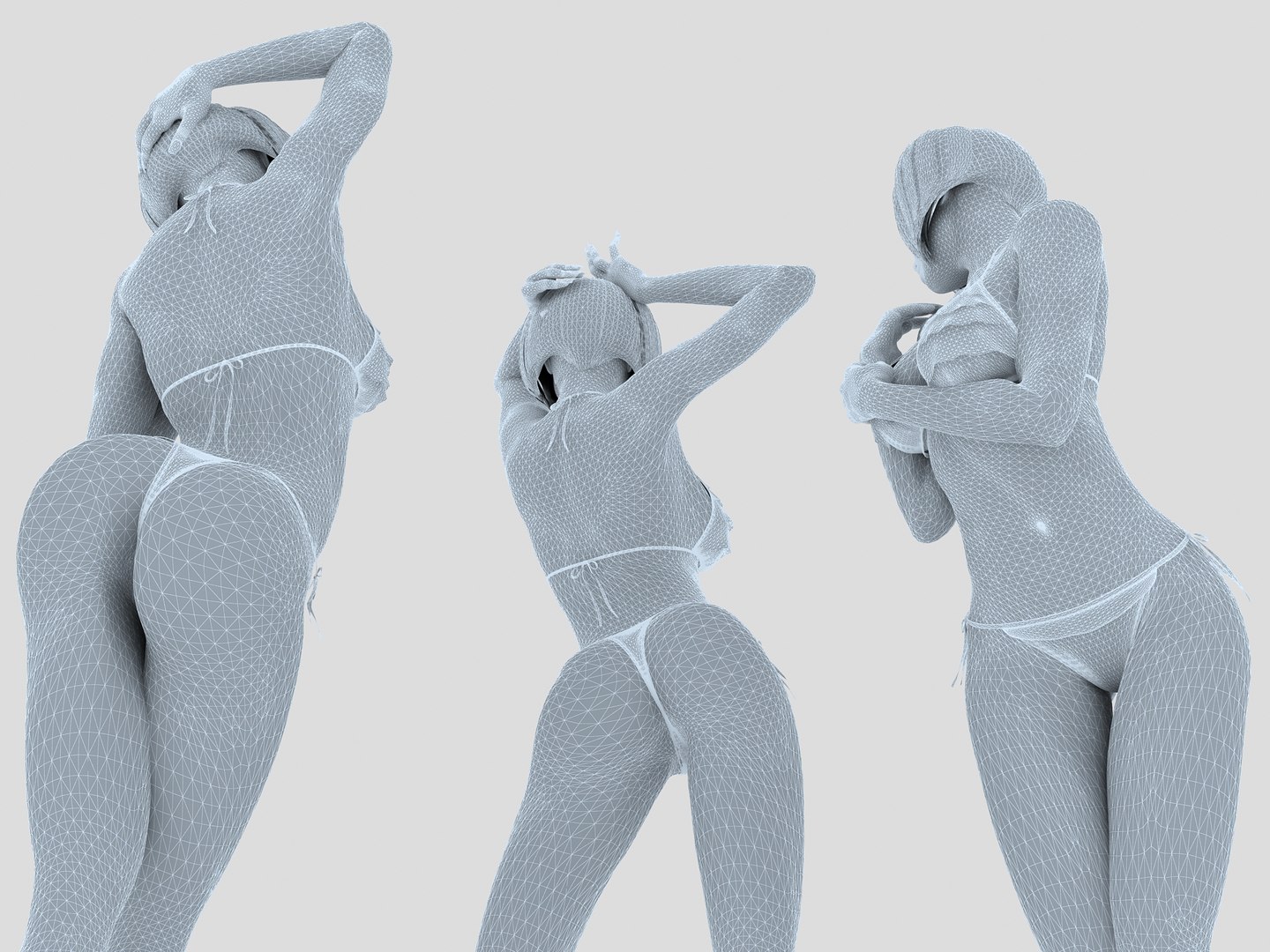 3d Female Sexy Girl Model Turbosquid 1403516